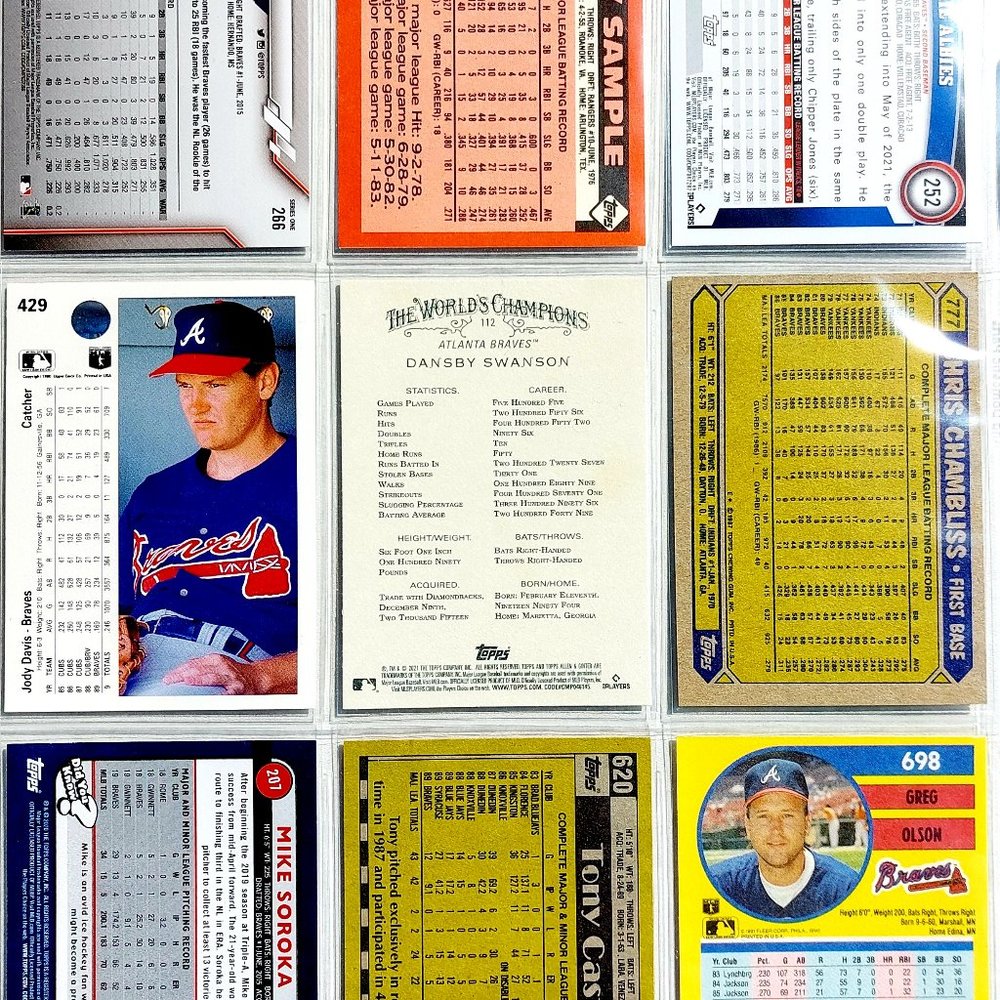 Atlanta Braves 46 Card Lot - BSBL [2_4] - Picture 13 of 13